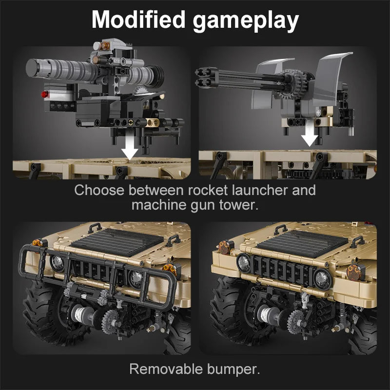 CaDA 3935Pcs Off-Road Remote Control SUV Building Blocks Toy