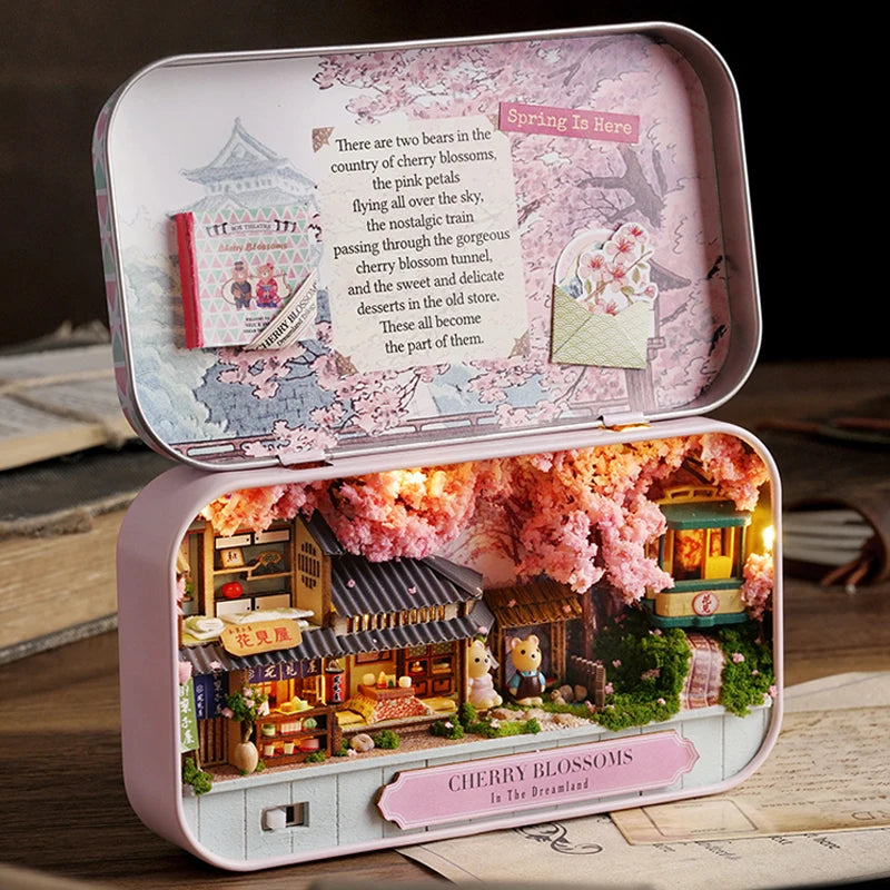 CUTEBEE DIY Dollhouse Kit - Creative Miniature Fun for Kids