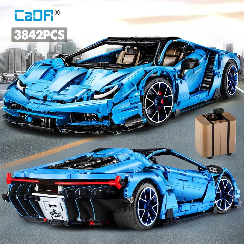 CADA 3842PCS City Racing Car Building Blocks - Ultimate Fun for Kids