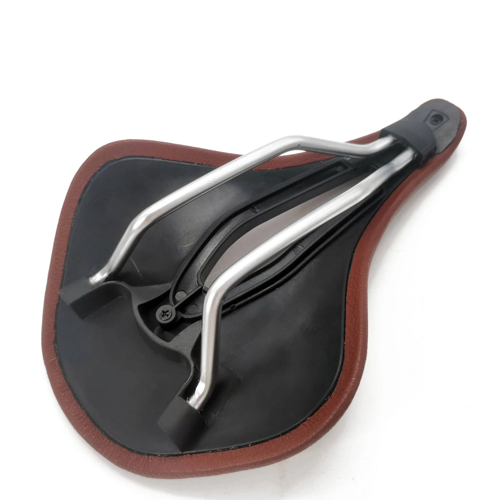 Comfortable Ultralight Bicycle Saddle - Breathable PU Retro Design