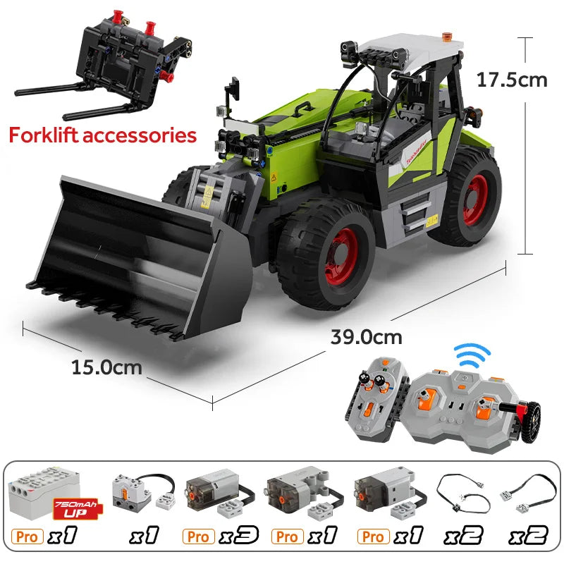 Cada 1469pcs DIY Remote Control Engineering Vehicle Building Blocks