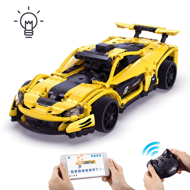 Cada 417-Piece Remote Control Racing Car Building Set for Kids