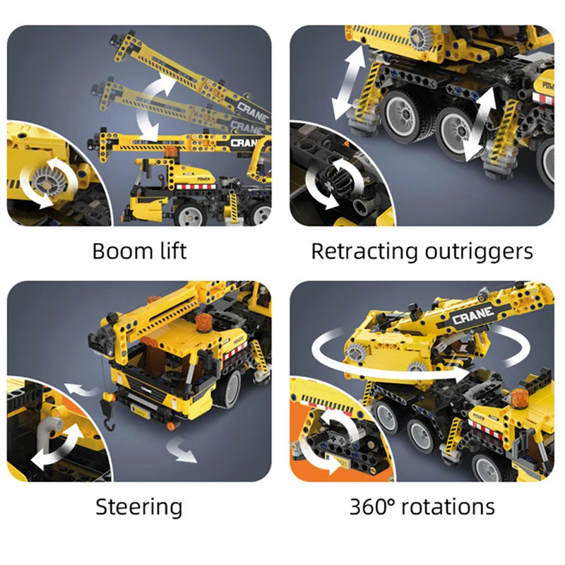 Cada 693Pcs Heavy Mining Truck Building Blocks Set for Kids