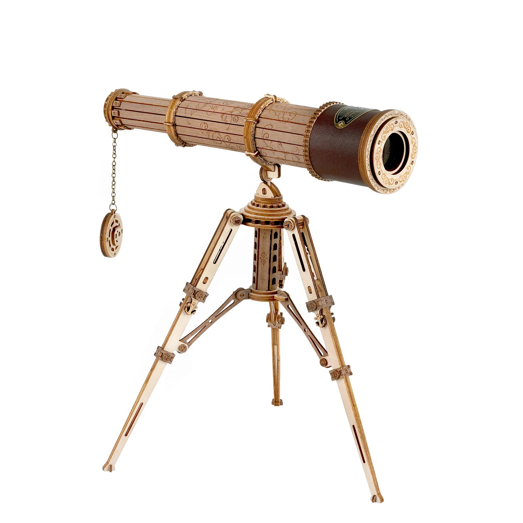 Robotime DIY Telescopic Monocular Telescope - 314pcs Wooden Model Kit