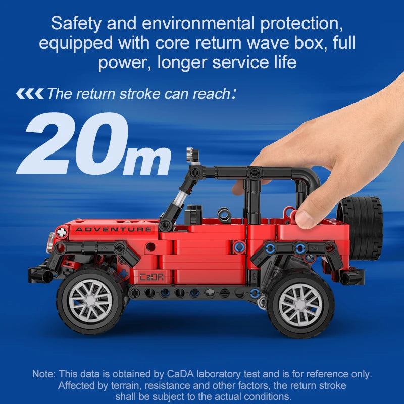 CaDA 317Pcs SUV Off-Road Racing Car Building Blocks for Kids