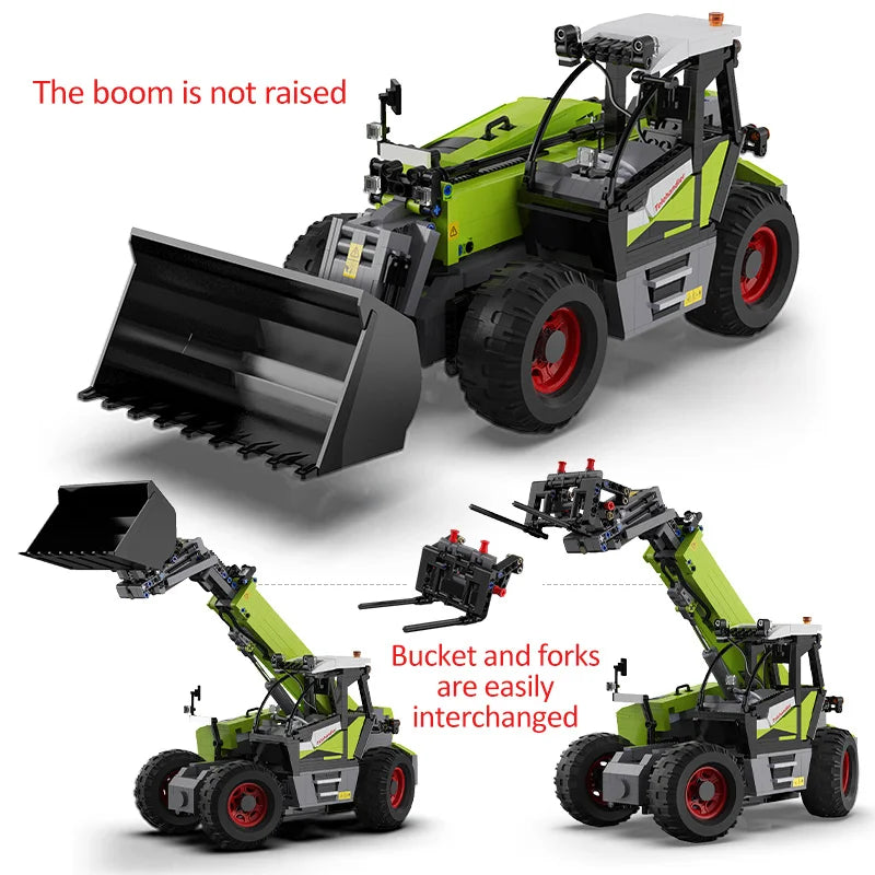 Cada 1469pcs DIY Remote Control Engineering Vehicle Building Blocks