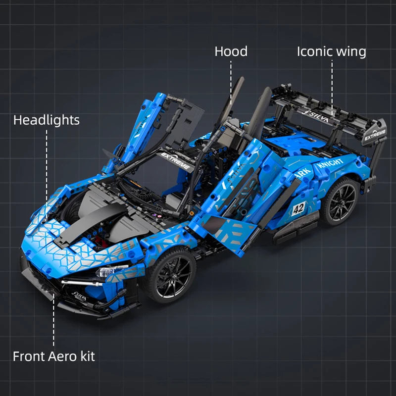 Cada 2088pcs Remote Control Sports Racing Car Building Blocks Toy