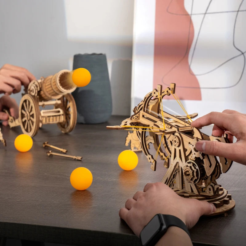Robotime 3D Wooden Medieval Siege Model Kit - Perfect for Ages 14+