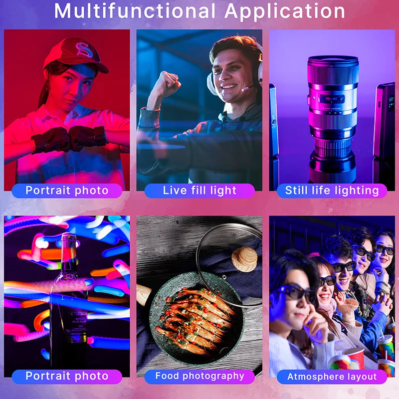 Ulanzi VL120 RGB Mini Video Light - 3100mAh Portable Photography Tool
