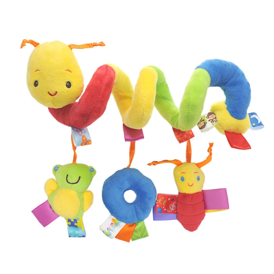 Plush Hanging Baby Rattle & Crib Mobile – Soft Sensory Toy for Infants