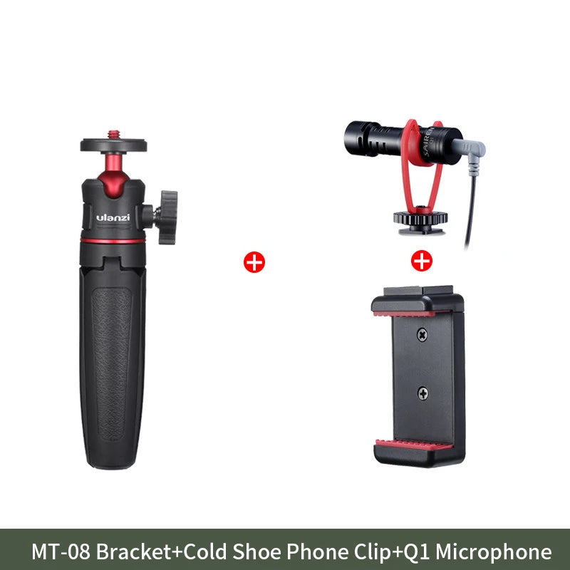 Ulanzi MT-08 Mini Tripod Kit with Phone Mount for DSLR & Smartphones