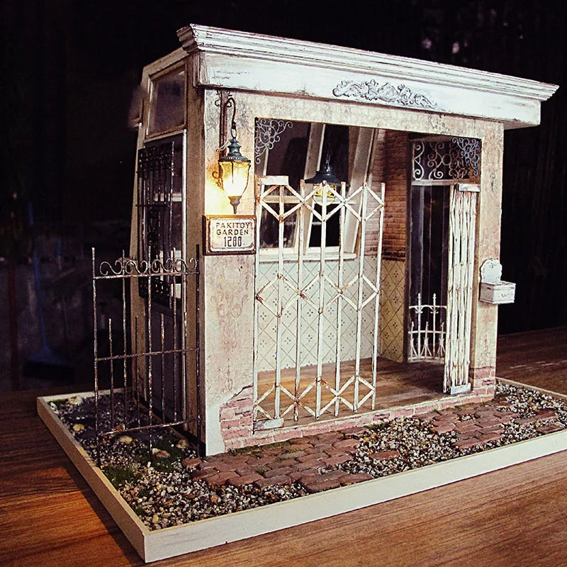 3D DIY Wooden Dollhouse Kit with Furniture - Irish Cottage Toy