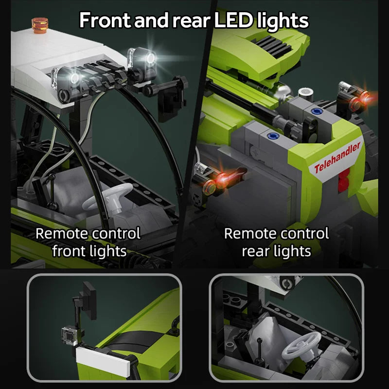 Cada 1469pcs DIY Remote Control Engineering Vehicle Building Blocks