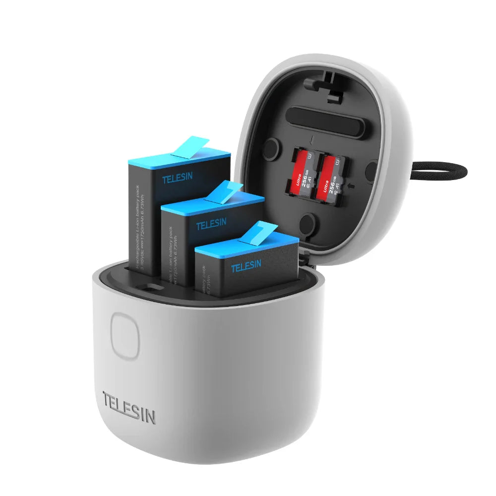 TELESIN Fast Charging Portable Charger for GoPro Hero 9-12