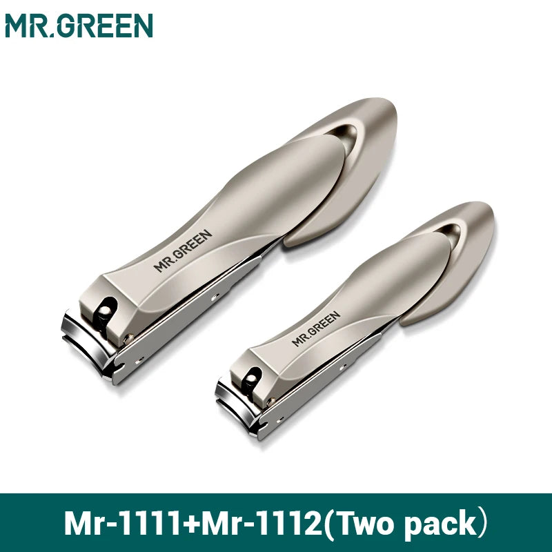 MR.GREEN Ergonomic Anti-Splash Nail Clippers – Ultimate Manicure Tool