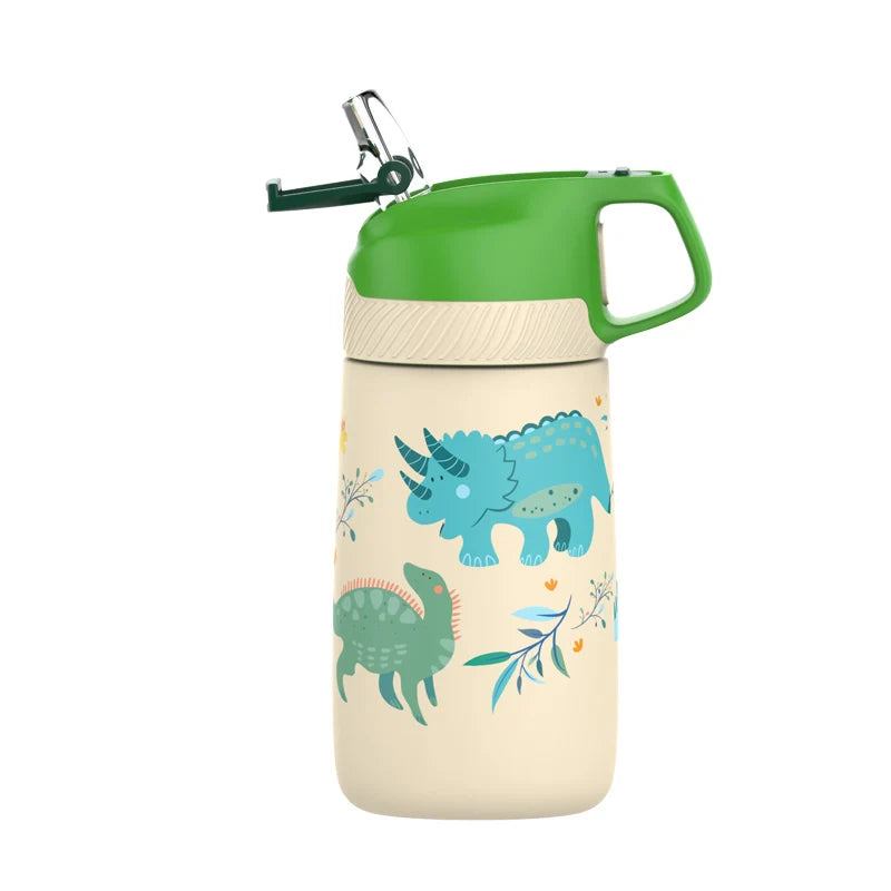 FJbottle Kids Dinosaur Water Bottle - Insulated & BPA-Free