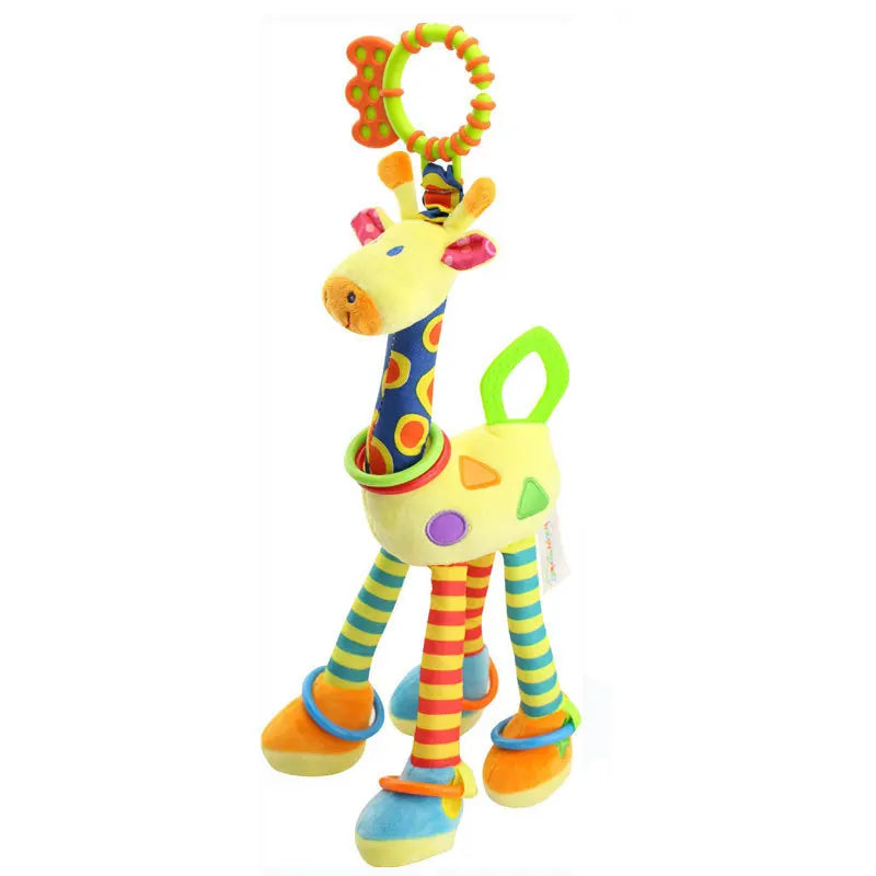 Cute Plush Giraffe Infant Rattle with Teether - Perfect Baby Gift