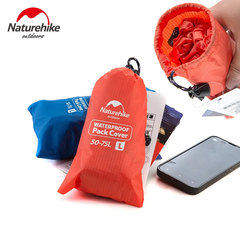 NatureHike Waterproof Rain Cover for 20-75L Backpacks - Durable & Lightweight