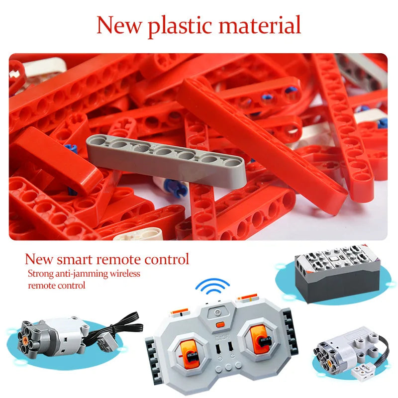 Cada 489PCS All-Terrain RC Climbing Car Building Blocks for Kids