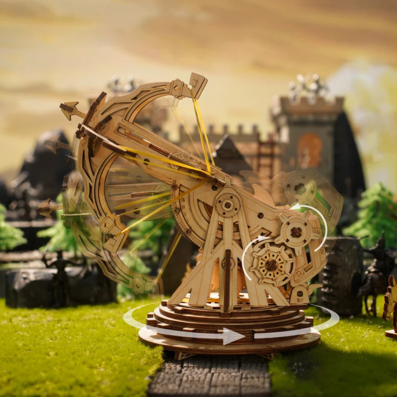 Robotime 3D Wooden Medieval Siege Model Kit - Perfect for Ages 14+