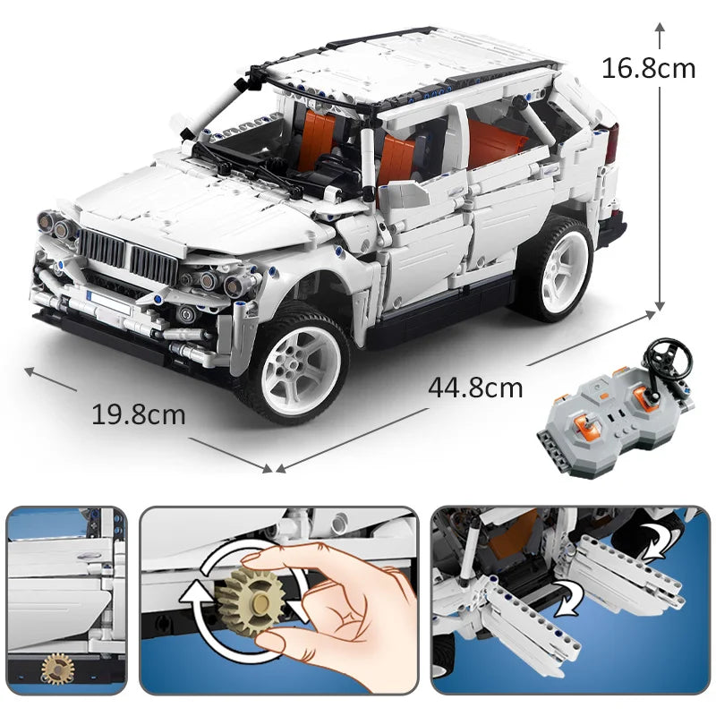CADA 2208PCS Remote Control Off-Road SUV Building Blocks for Kids