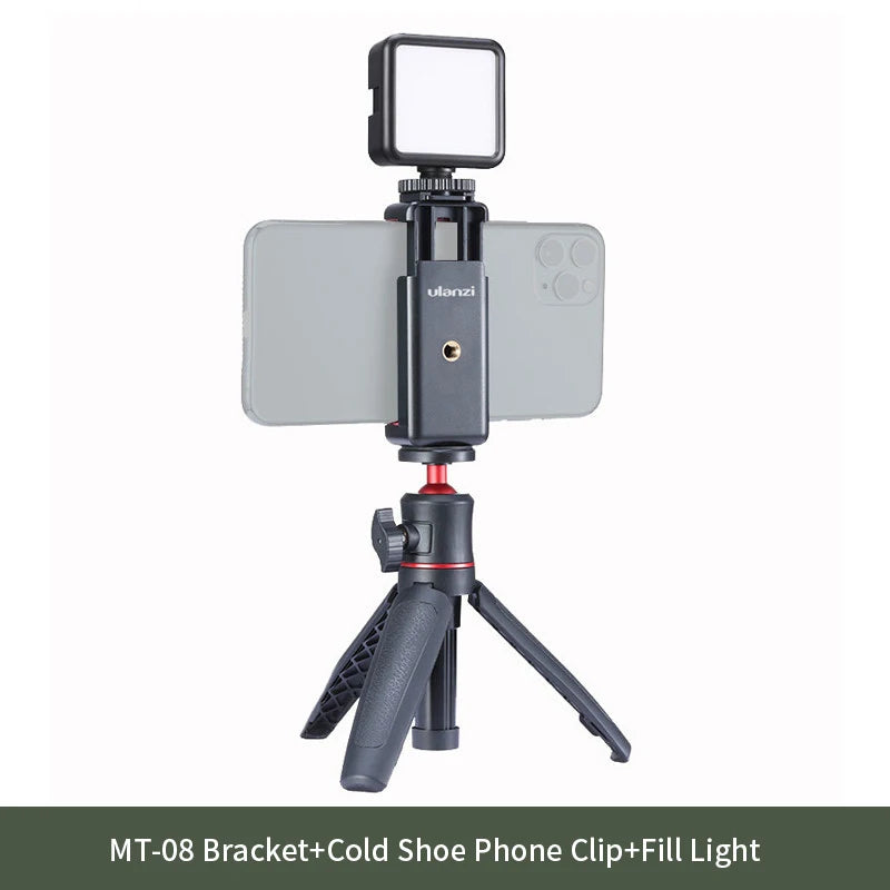 Ulanzi MT-08 Mini Tripod Kit with Phone Mount for DSLR & Smartphones
