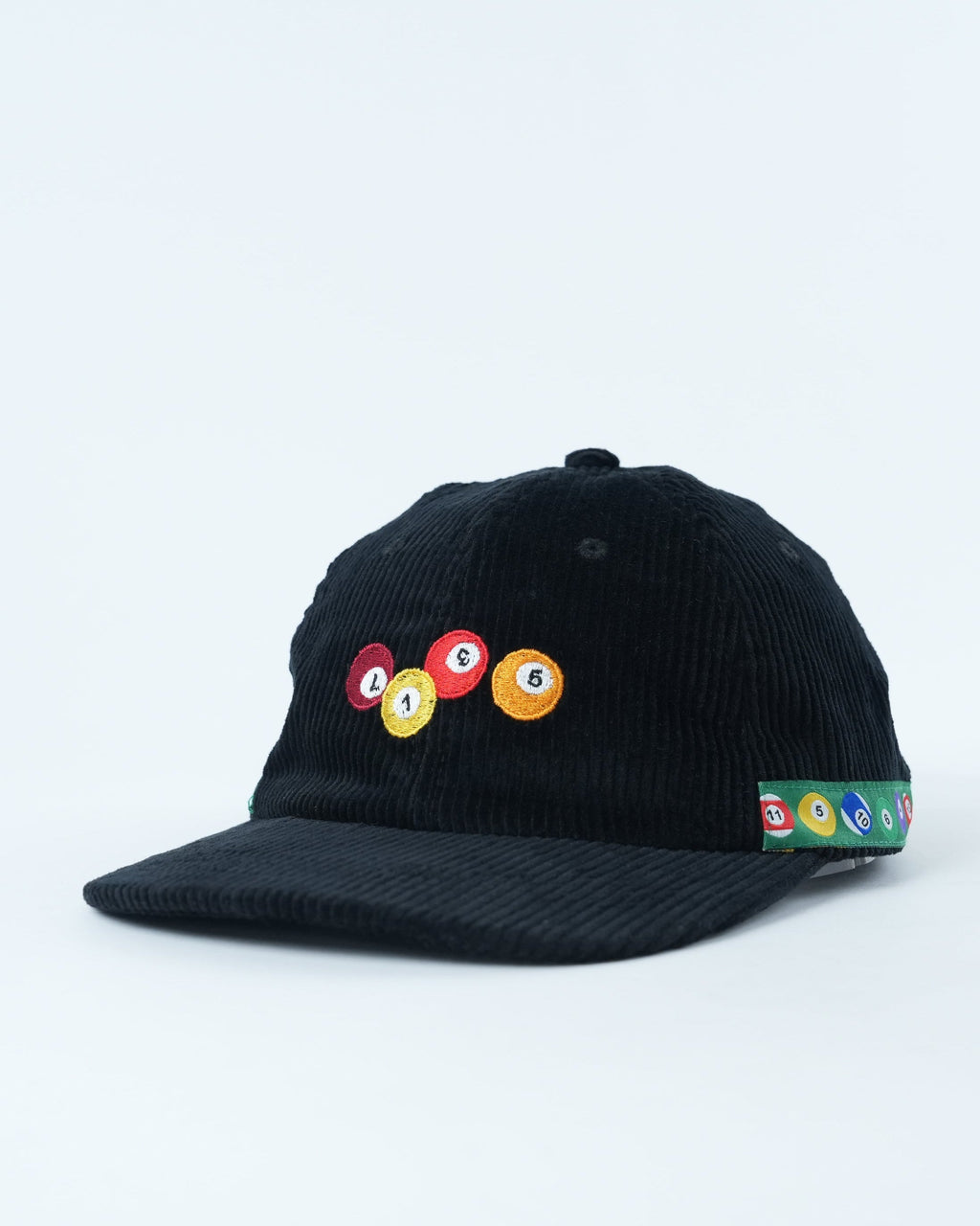 Retro Pool Shark Hat - Vintage Corduroy Cap with Iconic Design