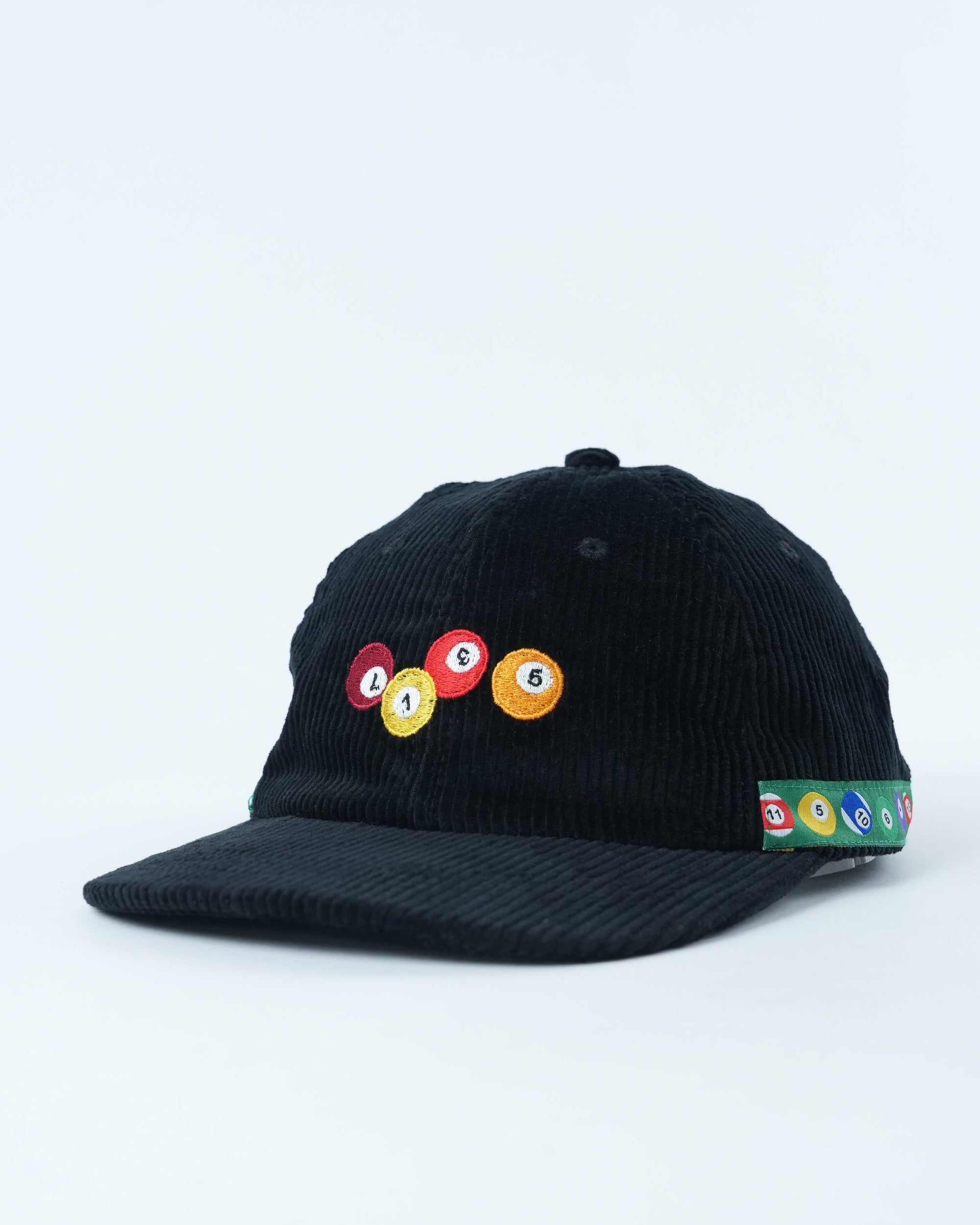 Retro Pool Shark Hat - Vintage Corduroy Cap with Iconic Design
