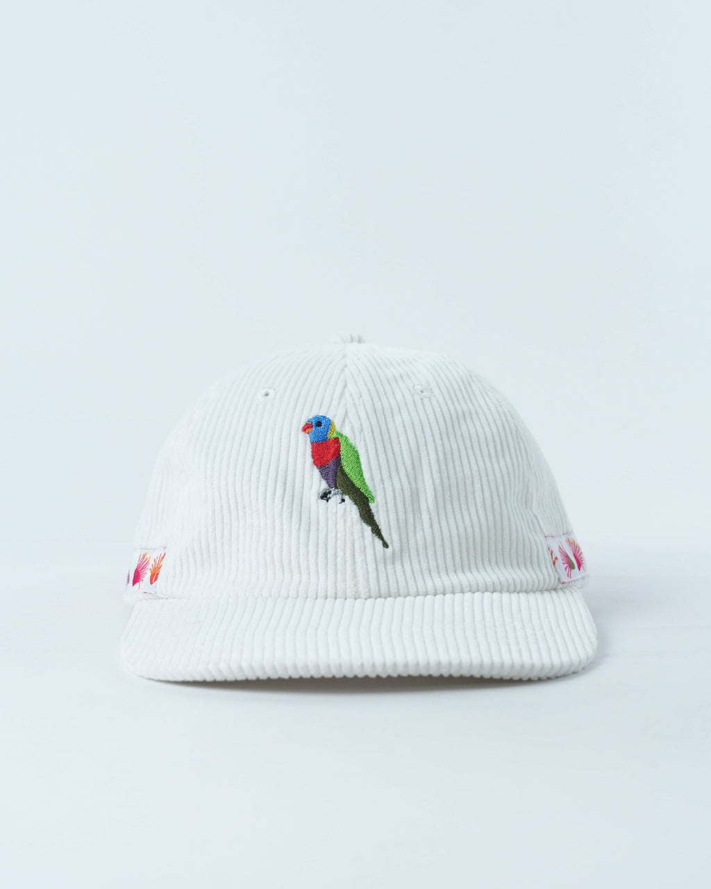 Vibrant Rainbow Lorikeet Cap - Retro 70's Style