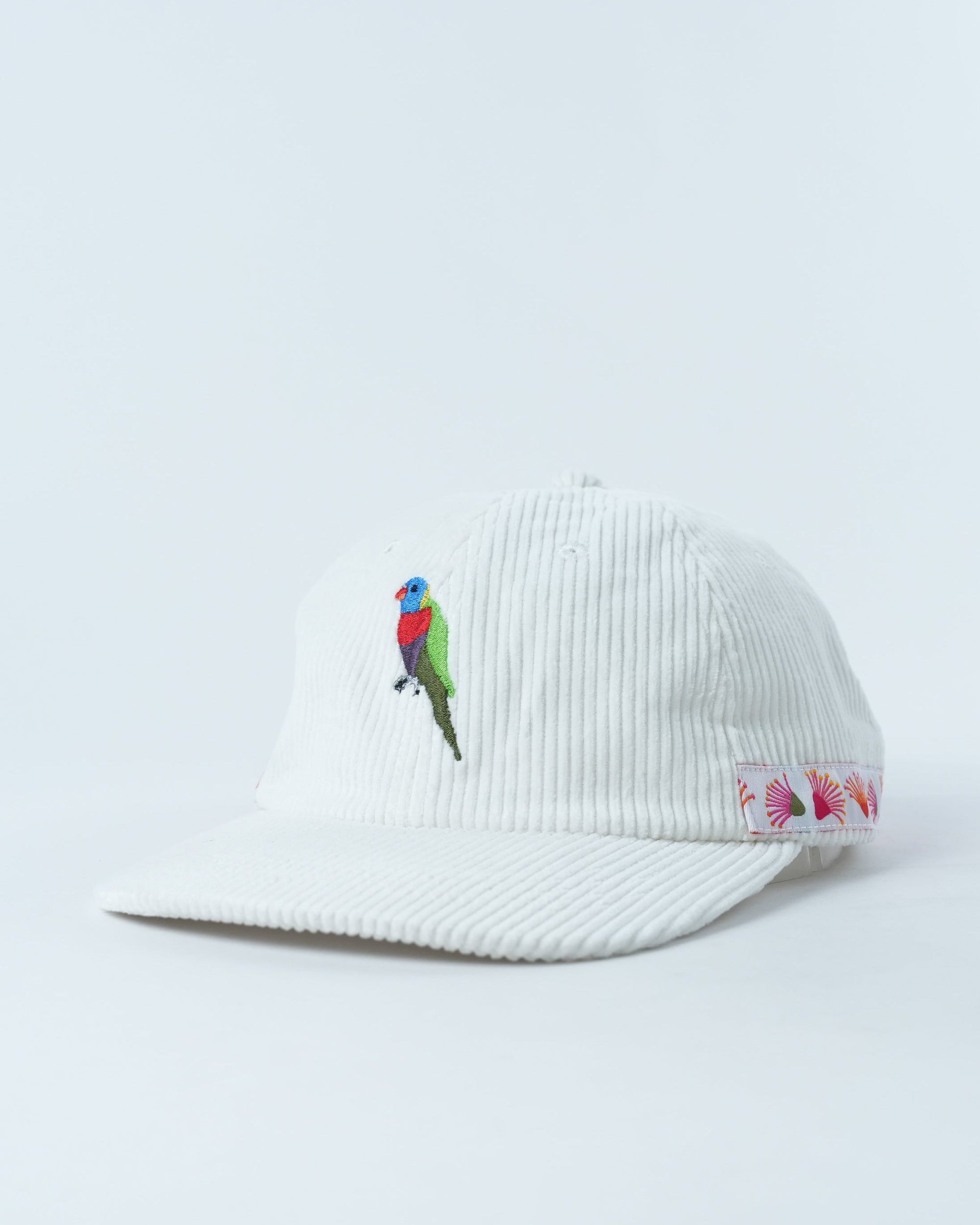 Vibrant Rainbow Lorikeet Cap - Retro 70's Style