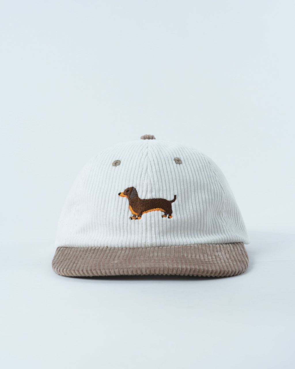 Playful Dachshund Cap | Vintage 70's Style Corduroy Hat