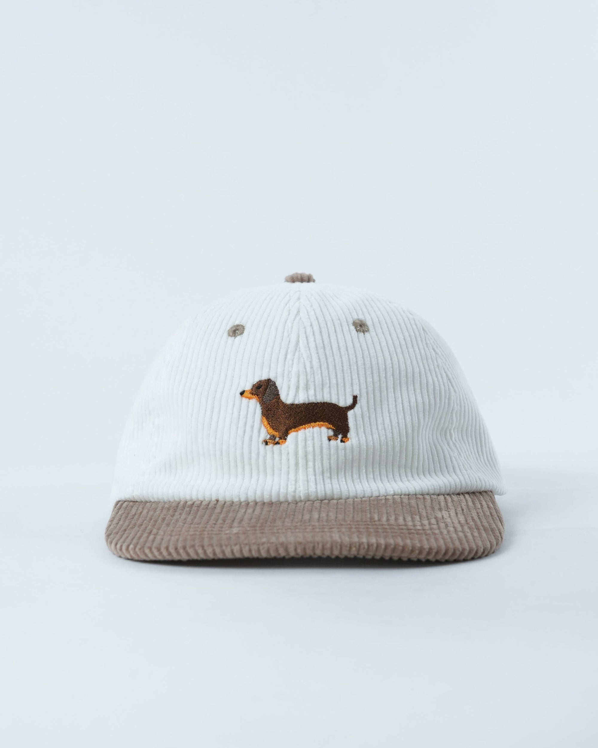 Playful Dachshund Cap | Vintage 70's Style Corduroy Hat
