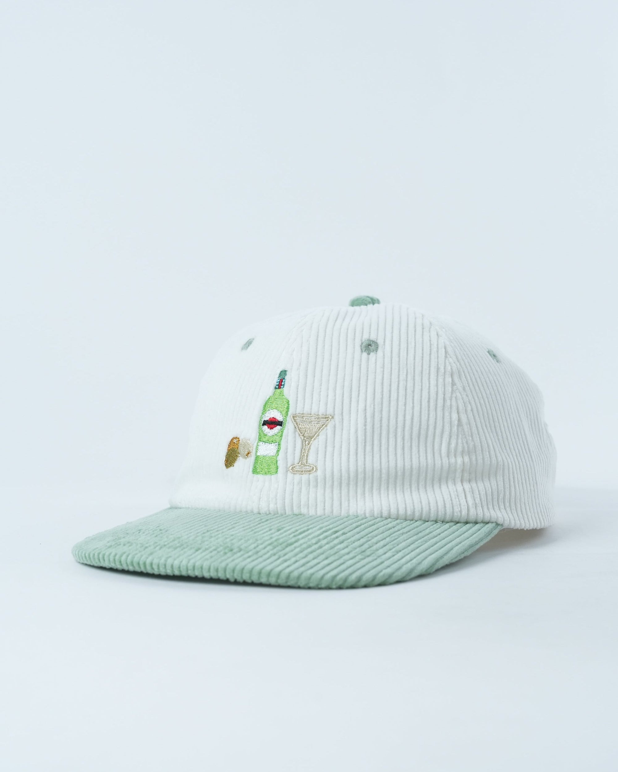 Tipsy Martini Corduroy Hat - Retro 70's Style with Adjustable Fit