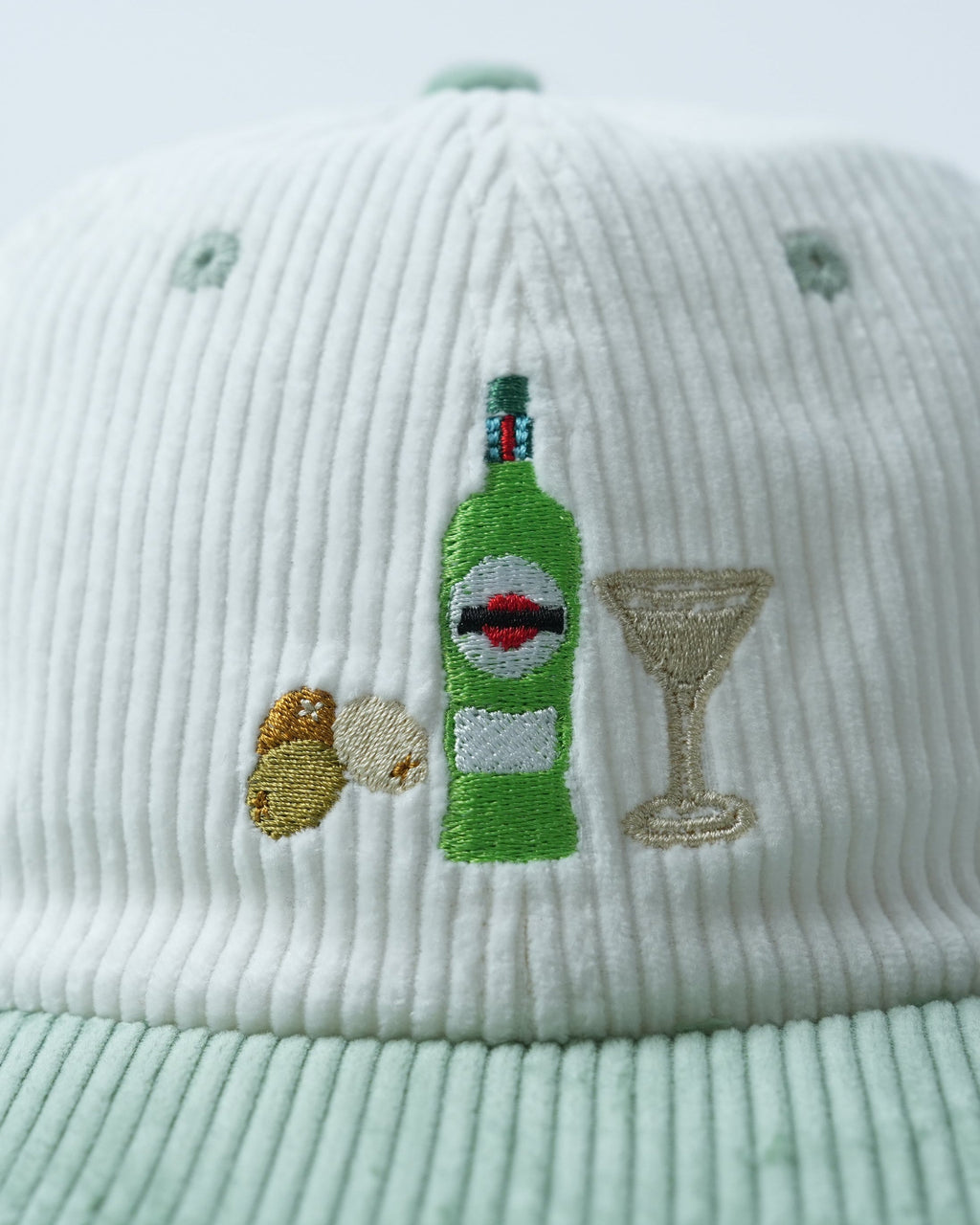 Tipsy Martini Corduroy Hat - Retro 70's Style with Adjustable Fit