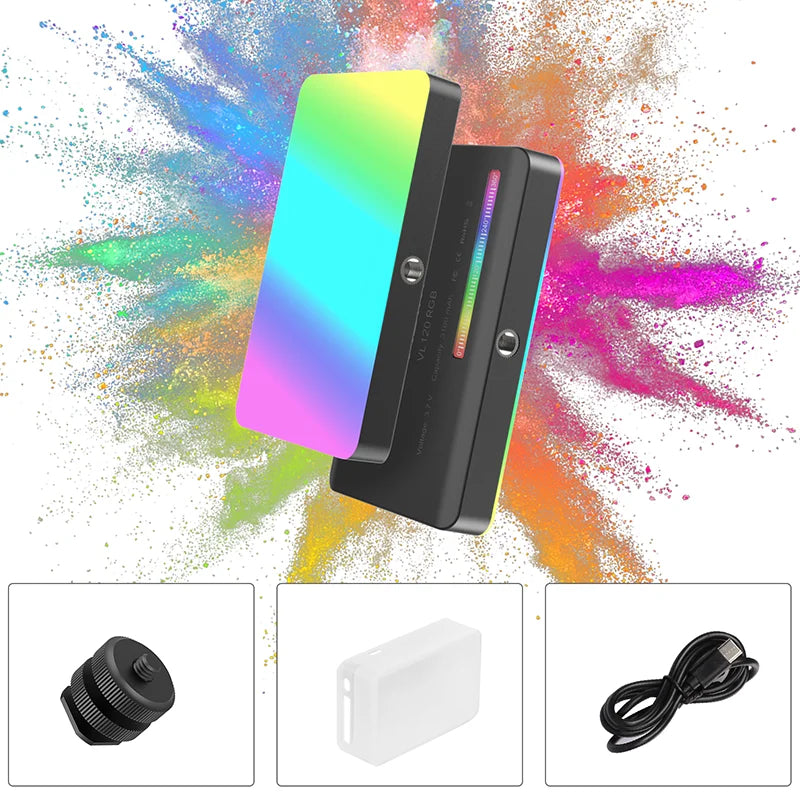 Ulanzi VL120 RGB Mini Video Light - 3100mAh Portable Photography Tool
