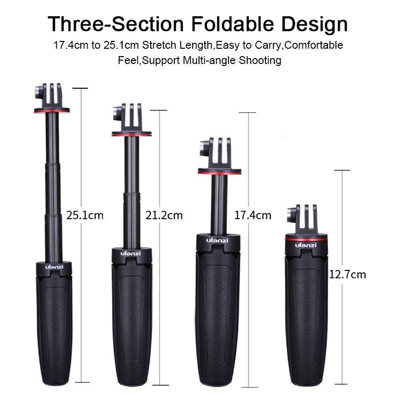 Ulanzi MT-09 Mini Tripod for Action Cameras - Compact & Flexible Design
