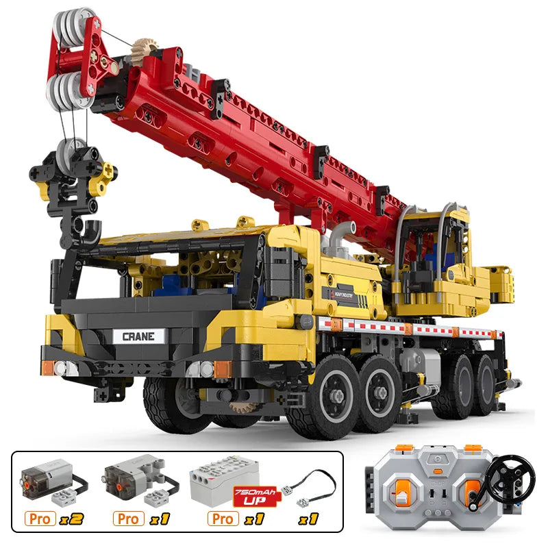 CaDA Remote Control Mobile Crane Building Blocks Set for Kids