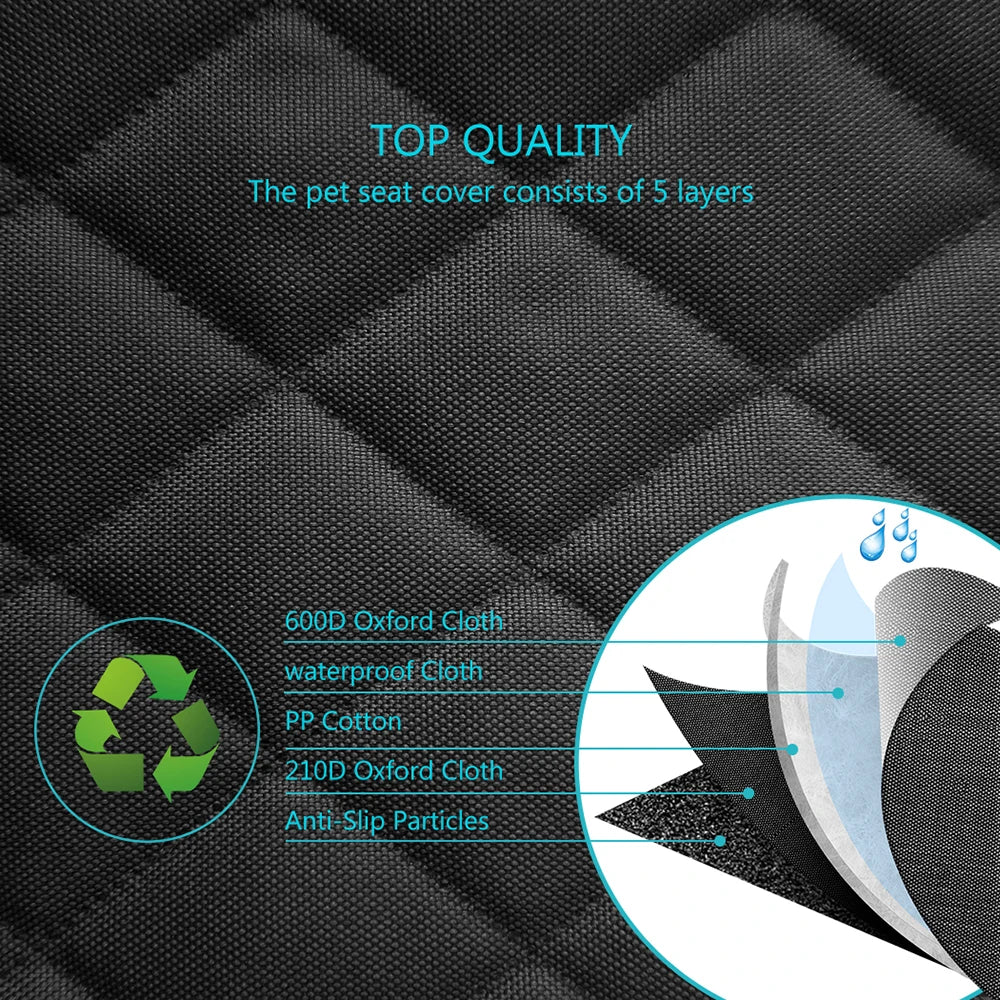 Waterproof Dog Car Seat Cover - Durable, Universal & Easy to Install