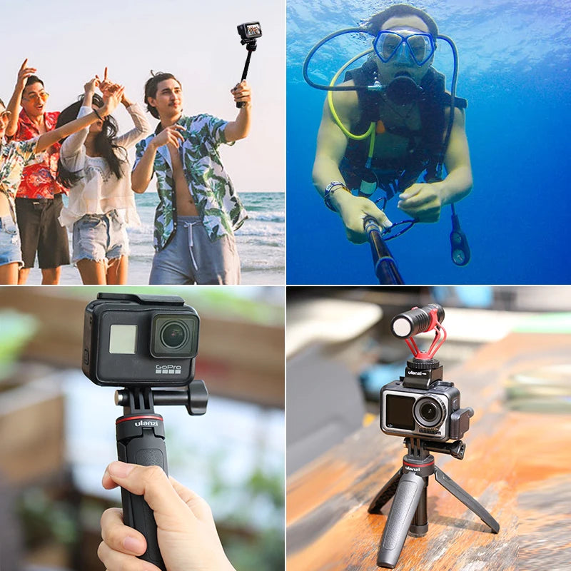 Ulanzi MT-09 Mini Tripod for Action Cameras - Compact & Flexible Design