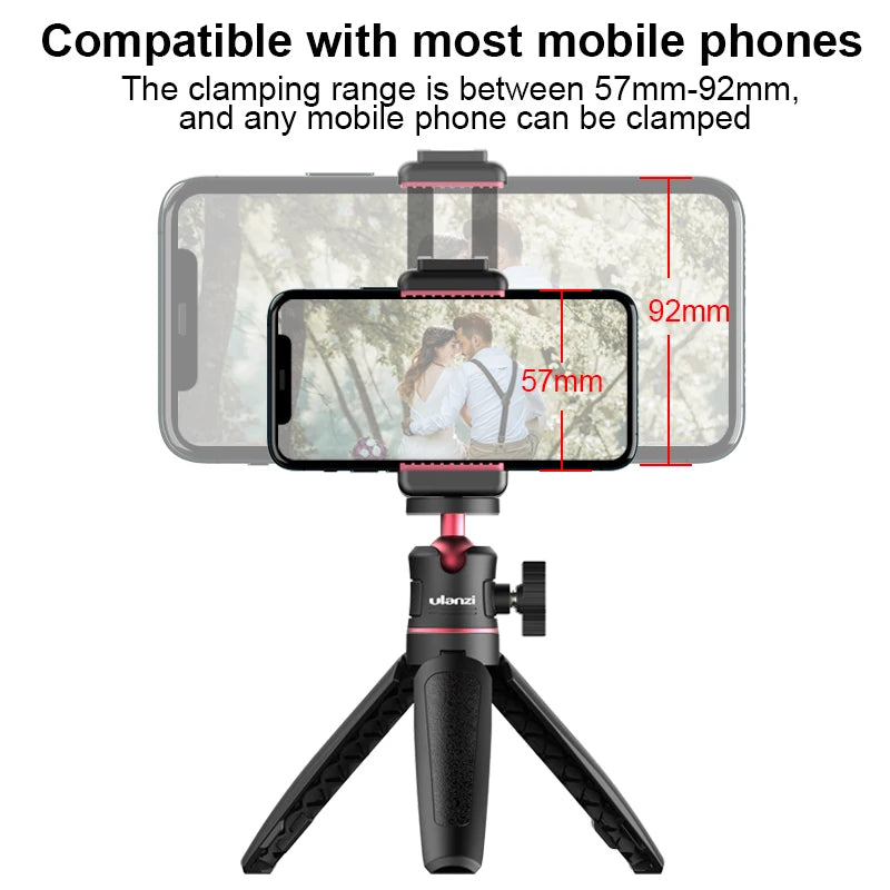 Ulanzi MT-08 Mini Tripod Kit with Phone Mount for DSLR & Smartphones