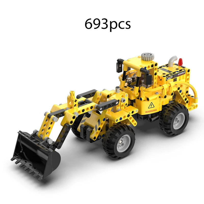Cada 693-Piece City Wheel Loader Building Blocks - DIY Toy for Kids