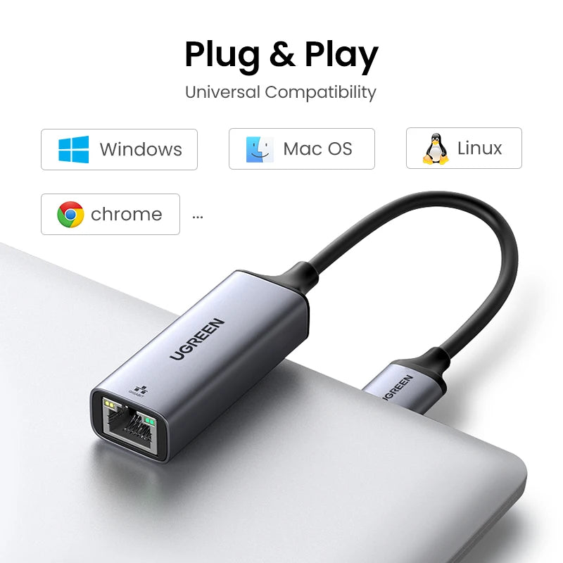 UGREEN USB 3.0 Ethernet Adapter - High-Speed Wired Network Solution