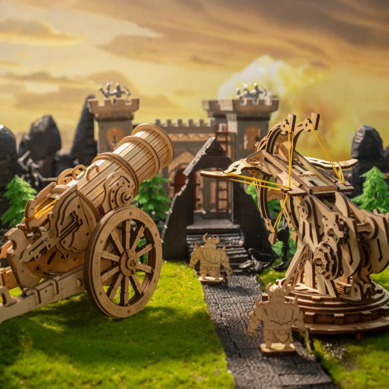 Robotime 3D Wooden Medieval Siege Model Kit - Perfect for Ages 14+