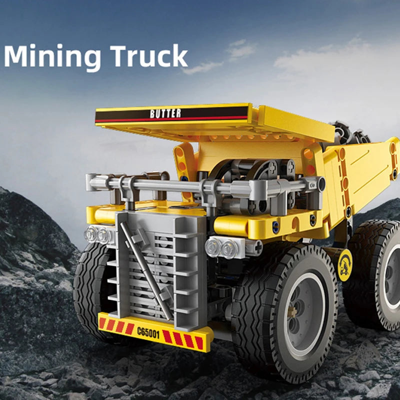 Cada 693Pcs Heavy Mining Truck Building Blocks Set for Kids