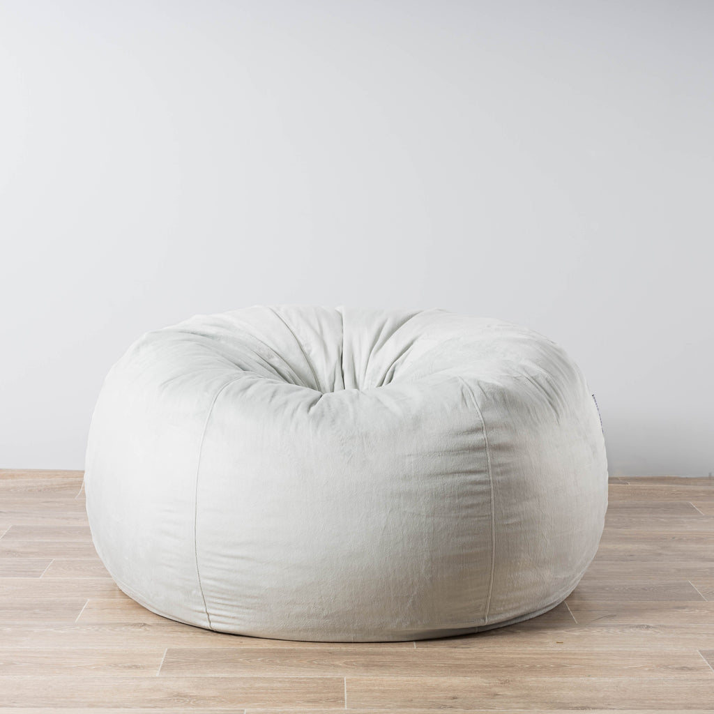 Pierre Fur Silver Grey Bean Bag - Comfort & Style for Any Space