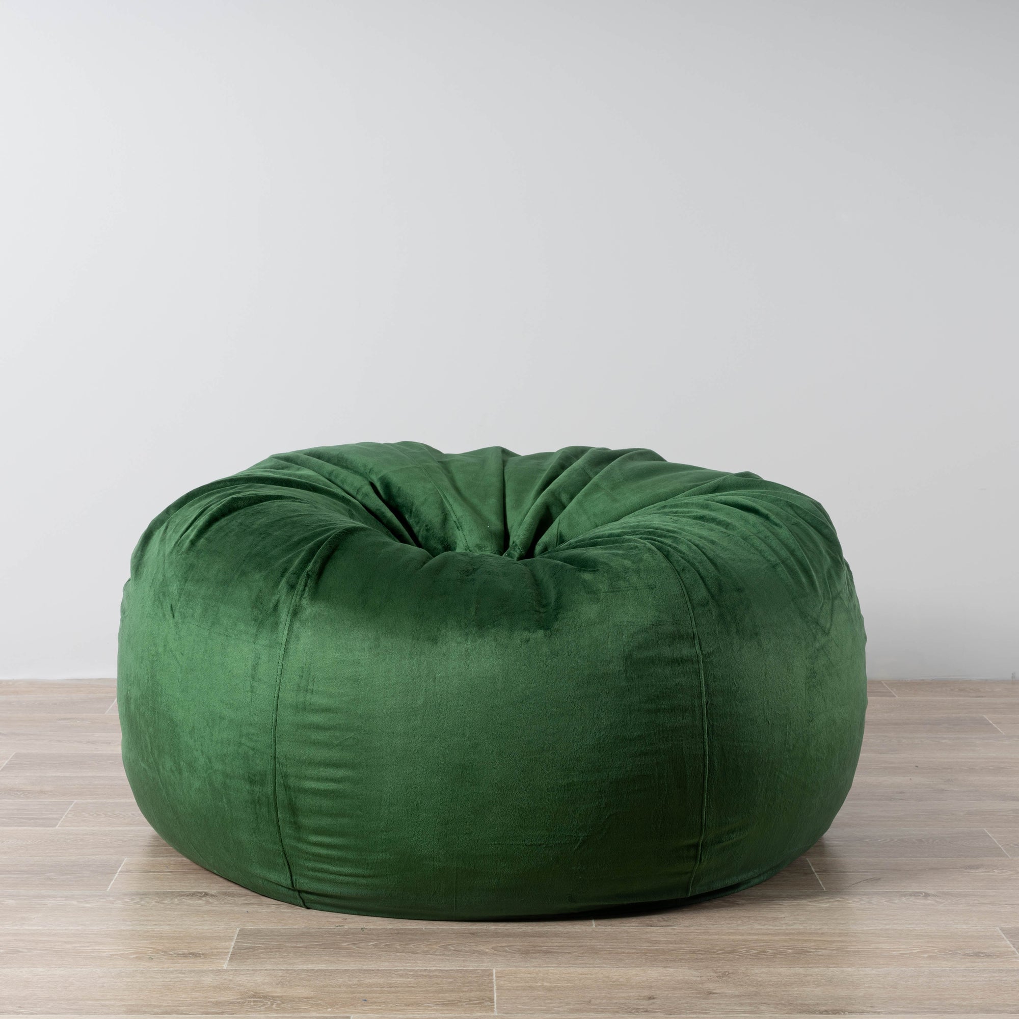 Emerald Green Pierre Fur Bean Bag - Plush & Stylish Seating