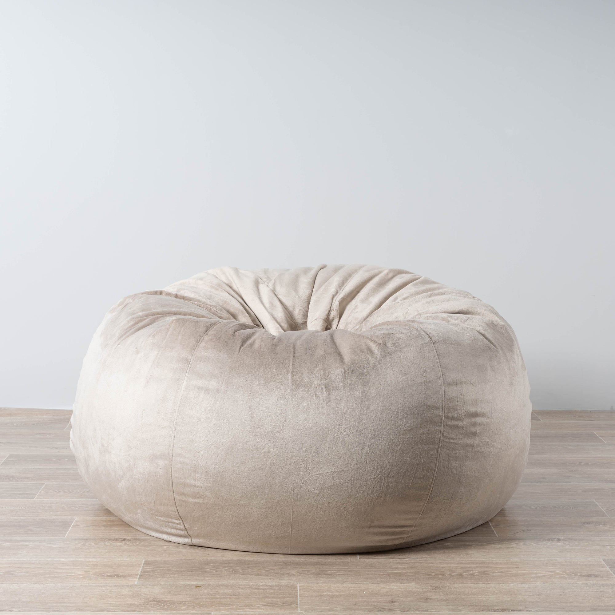 Champagne Latte Pierre Bean Bag - Cozy & Stylish Relaxation