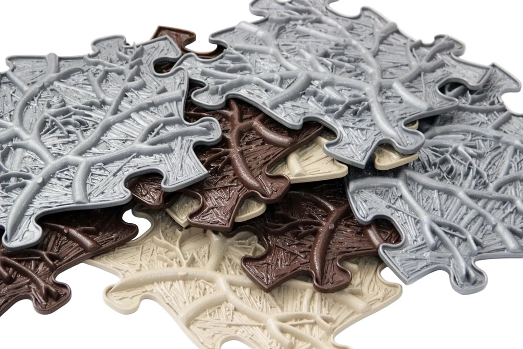 Roots Sensory Play Mat Set – Nature-Inspired 9-Piece Eco-Friendly Tiles