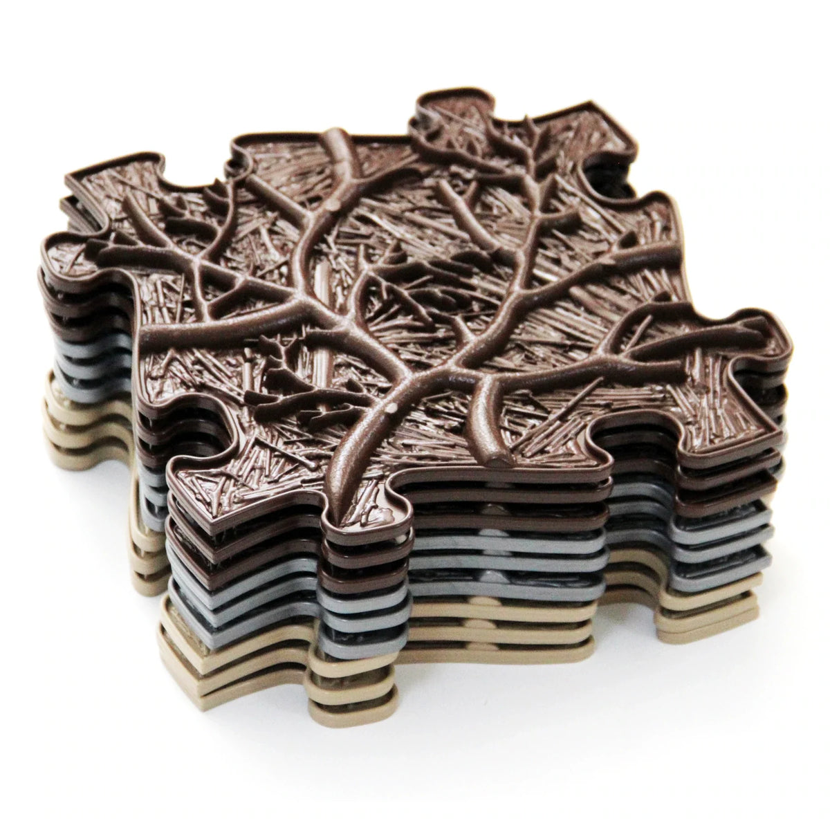 Roots Sensory Play Mat Set – Nature-Inspired 9-Piece Eco-Friendly Tiles