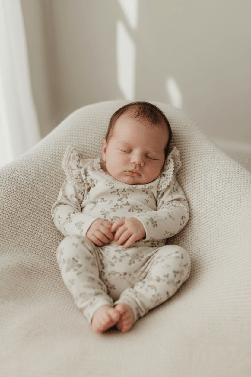 Mamīta Celina Floral Baby Pants - Soft & Cozy Cotton Design